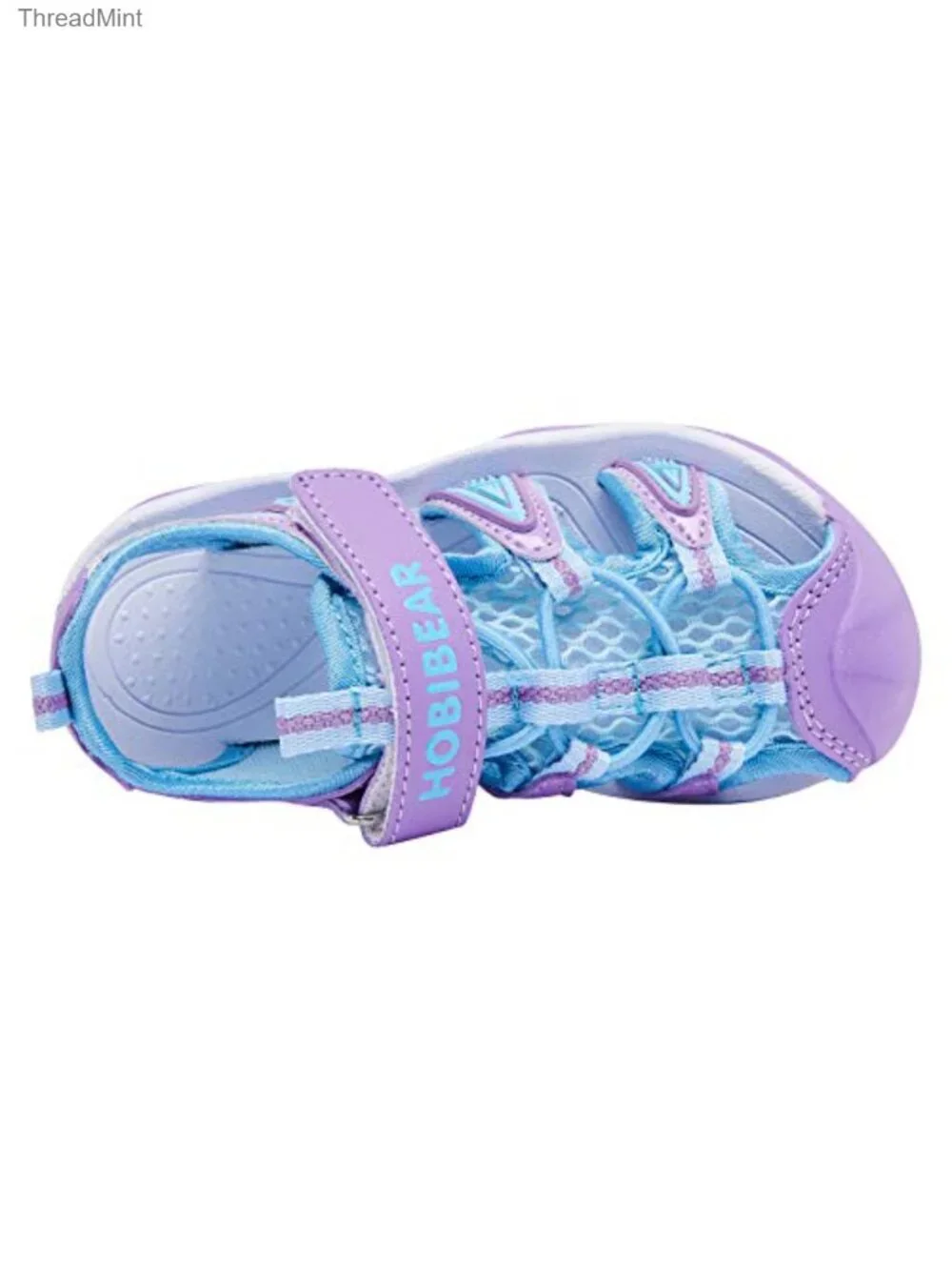 Kids Closed-Toe Sport Sandals with Hook & Loop Adjustable Straps